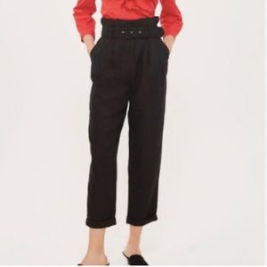 Topshop high waisted trousers with belt